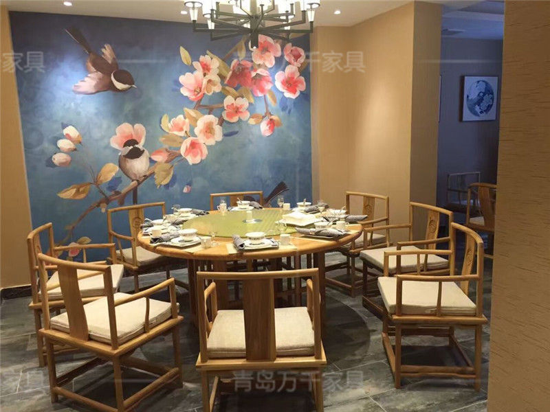 茶樓茶室家具-桌椅組合實景